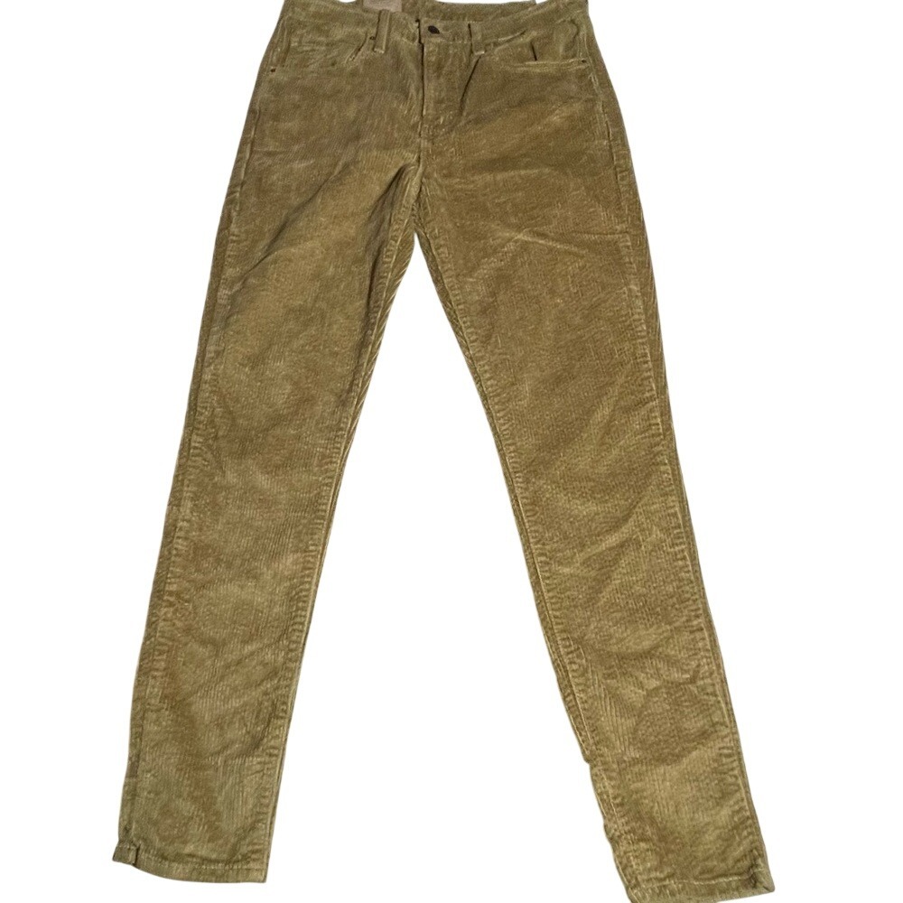 Levis 721 High Rise Skinny Corduroy‎ Pants Tan Khaki 31x30 NEW